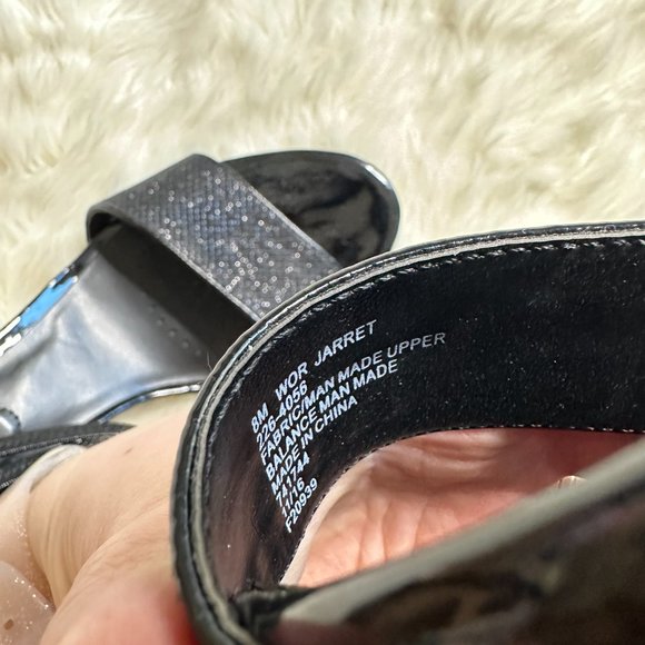 Worthington Jarret Wedge Sandals Black Size 8M - Picture 9 of 9